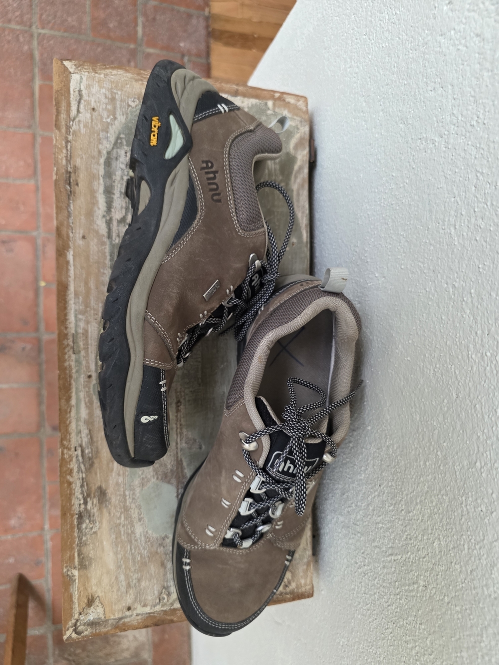 Ahnu Brown Waterproof Hiking Shoes